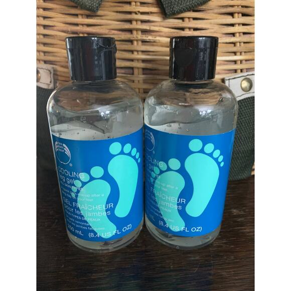 The Body Shop Peppermint Foot Cooling lotion gel lot rare